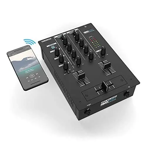 Produktbild: Reloop RMX-10 BT 2-Kanal Bluetooth DJ-Mixer mit eingebauter Bluetooth-Konnektivität, schwarz