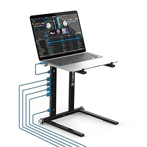 Produktbild: Reloop Stand Hub innovative Kombination aus Laptop-Ständer & fortschrittlichem USB-C-Hub mit PD-Unterstützung mit flexibler Aufbauweise mit 6 Positionen