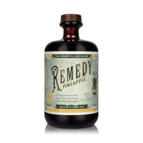Produktbild: Remedy Rum Pineapple I Gold London Spirits Awards I auf Basis 3 karibischer Rums I mit natürlicher Essenz aus der Ananas sowie einem Hauch Vanille I 40% Vol. I 1 x 0,7l