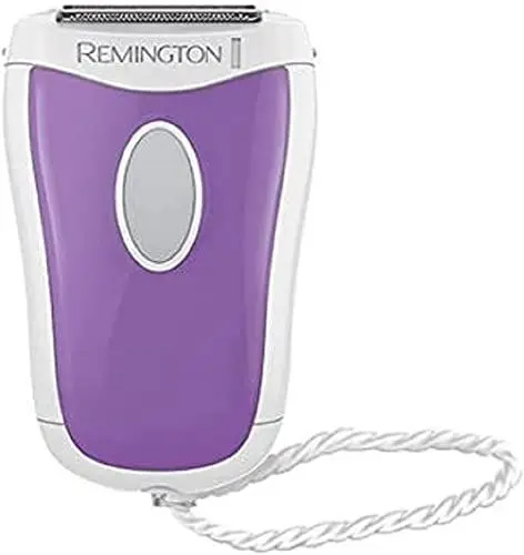 Produktbild: Remington Damenrasierer Compact smooth&silky WSF4810, angewinkelter Scherkopf, Nass- und Trockenanwendungen, weiß/lila