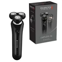 Produktbild: Remington Elektrischer Rasierer Herren X5 (Nass-& Trocken-Rassierapparat) 360°PivotBall Drehgelenk (flexible Scherköpfe, Detailtrimmer, PowerSense,Akkubetrieb,USB Ladefunktion)Rotationsrasierer XR1750
