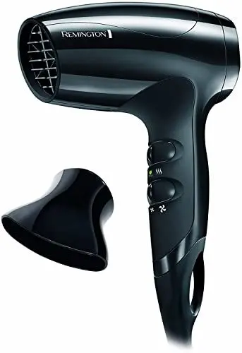 Produktbild: Remington Haartrockner (extrem klein) Compact (1800 Watt, sehr kompaktes Design & praktische Größe - ideal für unterwegs, inkl. Stylingdüse, 3 Heiz- & 2 separate Gebläsestufen, Eco Einstellung) D5000