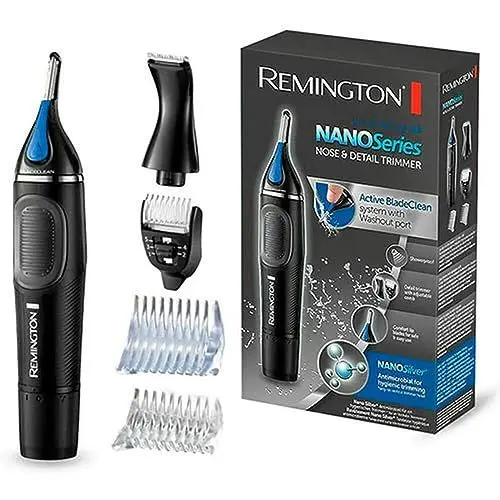 Produktbild: Remington Multi- Haarschneidemaschine (Nasenhaartrimmer, Ohrenhaartrimmer, Augenbrauenrasierer, Barttrimmer) inkl. 2 Aufsteckkämme, 1-5 mm Detailtrimmer, NE3870