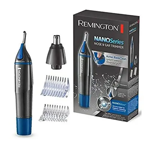 Produktbild: Remington Multi- Haarschneidemaschine (Nasenhaartrimmer, Ohrenhaartrimmer, Augenbrauenrasierer) Trimmer mit Auswaschfunktions-Knopf inkl. 2 Aufsteckkämme+Rotationsschneideaufsatz, NE3850