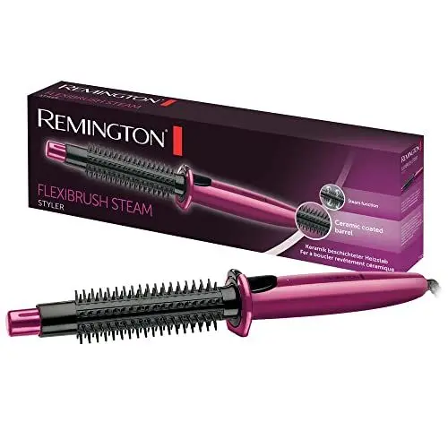 Produktbild: Remington heiße Rundbürste mit Dampf-System CB4N für Wellen, Locken und Volumen, pink/schwarz , 1er Pack