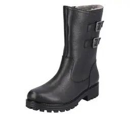 Produktbild: Remonte Damen D0W76 Halblange Stiefel, Schwarz/Schwarz / 01, 39 EU
