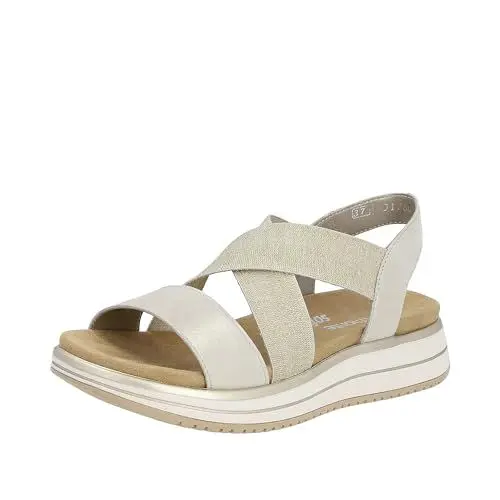 Produktbild: Remonte Damen D1J50 Sandale, Muschel/beige-Gold / 90, 39 EU