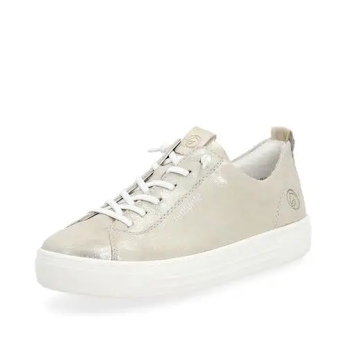 Produktbild: Remonte Damen Low-Top Sneaker D0913, Frauen Halbschuhe,lose Einlage,Turnschuhe,Laufschuhe,Freizeit,sportlich,straßenschuhe,metallic (90),41 EU