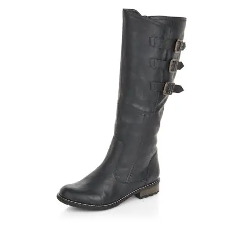 Produktbild: Remonte Damen R3370 Hohe Stiefel, Schwarz (Asphalt / 01), 39 EU