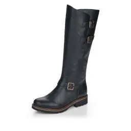 Produktbild: Remonte Damen R6590 Kniehohe Stiefel, schwarz / 01, 39 EU