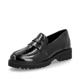 Produktbild: Remonte Damen Slipper D8602, Frauen Slip On,lose Einlage,Mokassins,Halbschuhe,Slip-ons,Slides,Schlupfschuhe,schluepfschuhe,Loafer,schwarz (00),37 EU