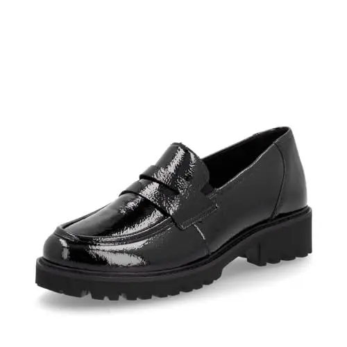 Produktbild: Remonte Damen Slipper D8602, Frauen Slip On,lose Einlage,Mokassins,Halbschuhe,Slip-ons,Slides,Schlupfschuhe,schluepfschuhe,Loafer,schwarz (00),37 EU