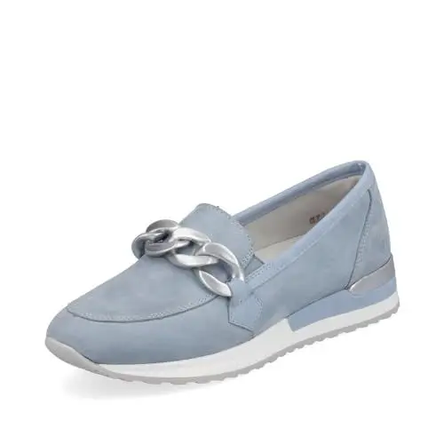 Produktbild: Remonte Damen Slipper R2544, Frauen Slip On,lose Einlage,College Schuhe,Businessschuhe,Slip-ons,Mokassins,Halbschuhe,Slides,Loafer,blau (10),40 EU