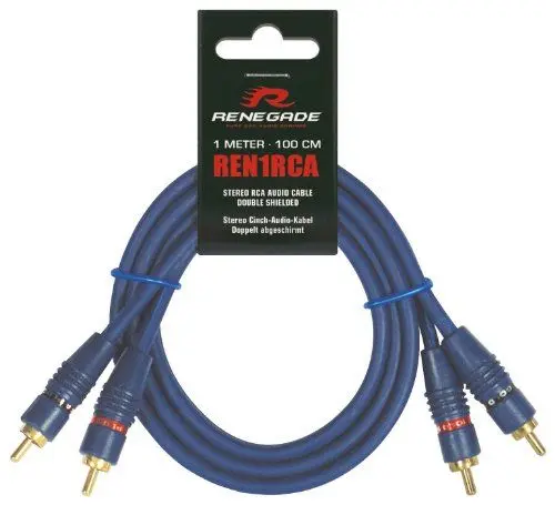 Produktbild: Renegade Ren1RCA Cinchkabel 1.00 m (2X Cinch-Stecker - 2X Cinch-Stecker)
