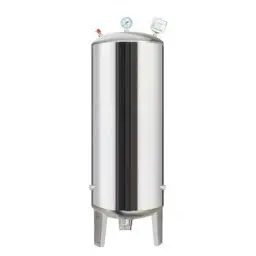 Produktbild: RENLXFI Druckbehälter Druckkessel Druckwasser-Speicherbehälter 60L-300L, Edelstahlkeller/Küchen Drucktanks Für Brunnenpumpen, Vertikale Trinkwasser-Behälter(60L/15.9Gal-40X65cm)