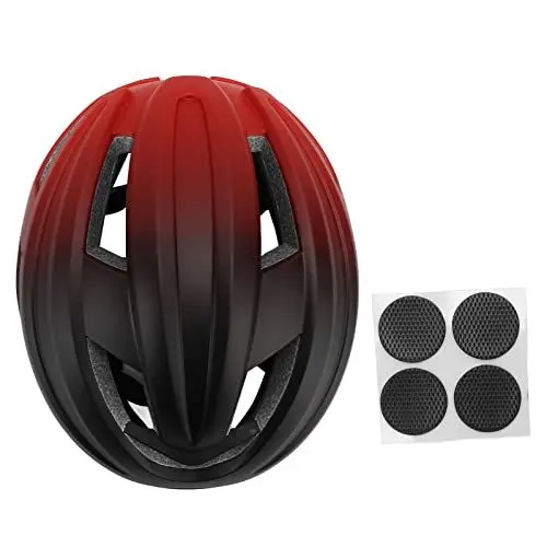 Produktbild: Rennradhelm, PC EPS Fahrradhelme für Männer Fahrradhelm Erwachsene Männer Bequem für Männer Frauen (Farbverlauf Schwarz Rot)
