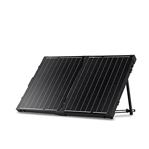 Produktbild: Renogy 12V Solarkoffer 2 x 50W (Ohne Laderegler)Solar Modul Zelle 100W Solarpanel Wohnmobil Solarmodul Solarzelle Camping Garten mit schwarzem Rahmen