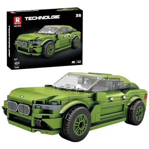 Produktbild: Reobrix Technik 680 Spielzeug-Auto Baukasten Klemmbausteine, Bausatz für Modellauto, Rennwagen, Supersportwagen für Kinder und Erwachsene, 2024 Neu Kollekti, kompatibel mit Lego (452 Teile)