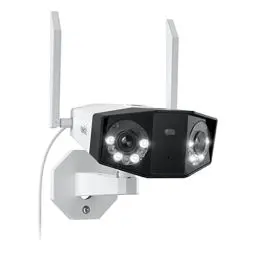 Produktbild: Reolink 4K Dual-Lens WLAN Überwachungskamera Aussen, 180° Ultra-Weitwinkel, Person-/Fahrzeug-/Haustier-Erkennung, 2,4/5 GHz WiFi, Farbnachtsicht, 2-Wege-Audio, Duo 2 WiFi