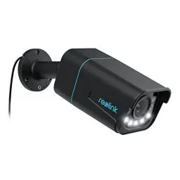 Produktbild: Reolink 4K PoE IP Kamera Outdoor mit Personen-/Autoerkennung, 5X optischer Zoom Überwachungskamera Aussen, Spotlight, Farbige Nachtsicht, Zwei-Wege-Audio, microSD Kartensteckplatz, RLC-811A Schwarz