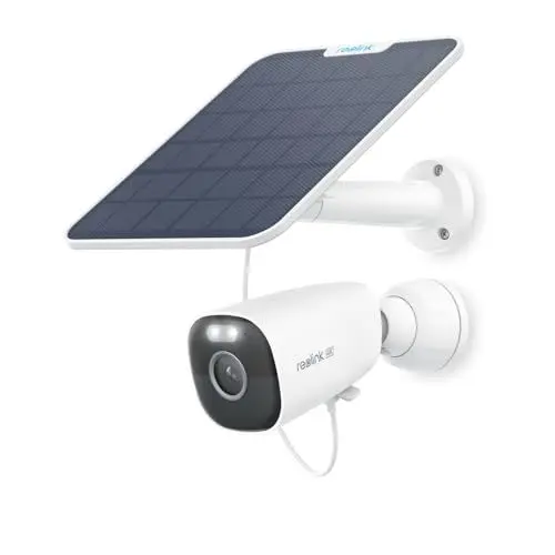 Produktbild: Reolink 4K Solar Überwachungskamera Aussen Akku mit 2,4&5GHz WiFi, WLAN Kamera Outdoor, 8MP Farbnachtsicht, Person/Auto/Tiererkennung, Keine Monatsgebühr, Standalone, Argus Eco Ultra+6W Solarpanel
