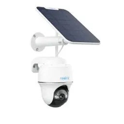 Produktbild: Reolink 5MP PTZ Solar Überwachungskamera Aussen Akku, 360°/140° Schwenkbare WLAN IP Kamera Outdoor mit 2,4/5GHz WiFi, Personen/Auto/Tiererkennung, Farbnachtsicht, Standalone, Argus PT+Solarpanel