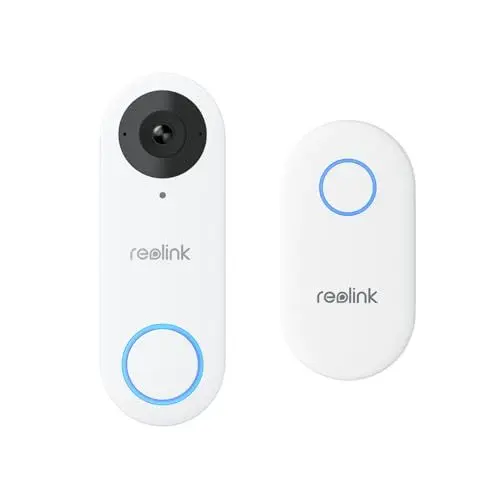 Produktbild: Reolink 5MP Video-Türklingel PoE-Kamera mit Chime, 3:4 Kopf-zu-Fuß-Ansicht, 2-Wege-Audio, Personen-/Paket-Erkennung, Wasserdicht, Nur unterstützt Reolink NVR, Verkabelt - Nicht WLAN Version, Weiß