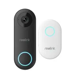 Produktbild: Reolink 5MP Video-Türklingel PoE mit Chime, UHD Türklingel Kabelgebundene mit Kamera, 180° Ultraweitwinkel, Zwei-Wege-Audio, Personenerkennung, Wasserdicht, Alarme, Kompatibel NVR, Video Doorbell PoE