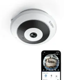 Produktbild: Reolink 6MP WLAN Überwachungskamera Innen, 360° Blick Panorama Fisheye Kamera mit 2,4/5 GHz WLAN, Personenerkennung, 2 Wege Audio, Decken-/Wand-/Tisch-Installation, Mehrere Display-Ansichten, FE-W