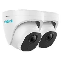 Produktbild: Reolink PoE Überwachungskamera 5MP Super HD mit Personen-/Fahrzeugerkennung, IP-Kamera mit microSD-Kartenslot, Audio, IP67 Wasserdicht, 30m IR Nachtsicht, RLC-520A 2 Stück