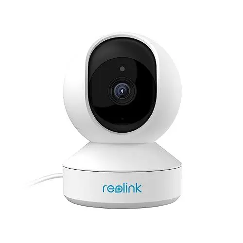 Produktbild: Reolink WLAN IP Kamera Indoor Schwenkbar, 2K 3MP Hund Haustier Indoor Kamera, 2,4 GHz WLAN Überwachungskamera Innen, Zwei-Wege-Audio, Baby Monitor mit Personen-/Haustiererkennung, E1