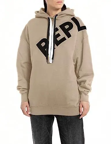 Produktbild: Replay Damen Hoodie aus Baumwolle, Sand 822 (Beige), XS