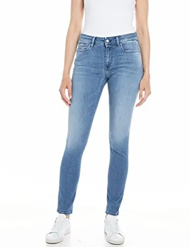 Produktbild: Replay Damen Jeans Luzien Skinny-Fit, Medium Blue 009 (Blau), 27W / 30L