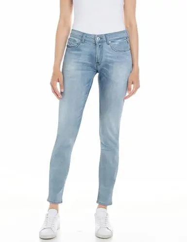 Produktbild: Replay Damen Jeans New Luz Skinny-Fit mit Comfort Stretch, Light Blue 010 (Blau), 28W / 30L