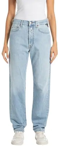 Produktbild: Replay Damen Jeans W9Z1 Straight-Fit, Blau (Super Light Blue 011), 28W / 30L