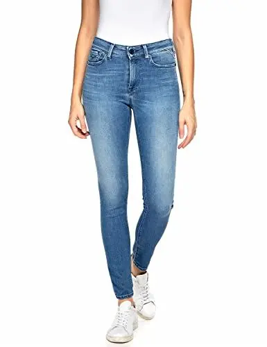 Produktbild: Replay Damen Luzien Jeans, 009 Medium Blue, 26W / 30L EU