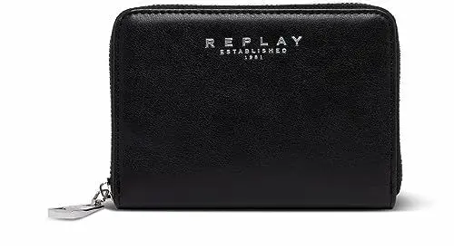 Produktbild: Replay Damen Portemonnaie Geldbörse Klein, Black 098 (Schwarz), Onesize