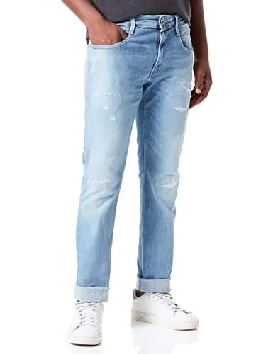 Produktbild: Replay Herren Anbass Aged Jeans, Light Blue, 36W / 32L