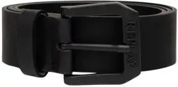 Produktbild: Replay Herren Gürtel aus Leder, Black 098 (Schwarz), 110