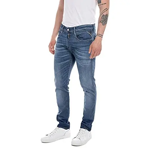 Produktbild: Replay Herren Jeans Anbass Slim-Fit Bio, Medium Blue 009-1 (Blau), 30W / 36L