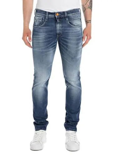 Produktbild: Replay Herren Jeans Anbass Slim-Fit, Medium Blue 009-2 (Blau), 32W / 34L