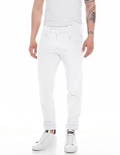 Produktbild: Replay Herren Jeans Anbass Slim-Fit, White 001 (Weiß), 36W / 32L