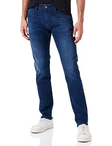 Produktbild: Replay Herren Jeans Anbass Slim-Fit mit Power Stretch, Medium Blue 009-1 (Blau), 36W / 32L
