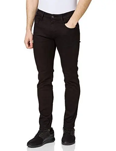 Produktbild: Replay Herren Jeans Anbass Slim-Fit mit Power Stretch, Schwarz (Black 098), W27 x L32