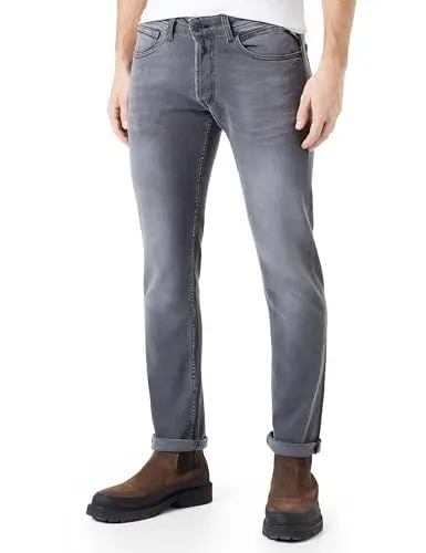 Produktbild: Replay Herren Jeans Grover Straight-Fit, Medium Grey 096-1 (Grau), 30W / 30L