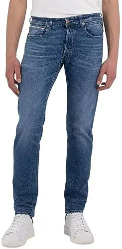 Produktbild: Replay Herren Jeans Grover Straight-Fit Original, Medium Blue 009-2 (Blau), 27W / 30L