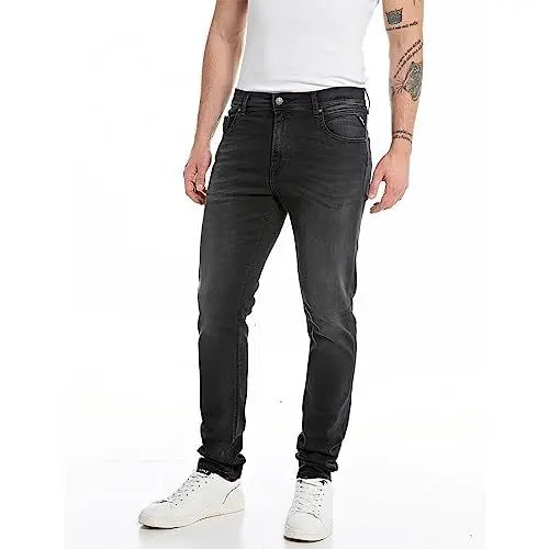 Produktbild: Replay Herren Jeans Mickym Slim-Fit, Black 098 (Schwarz), 31W / 32L