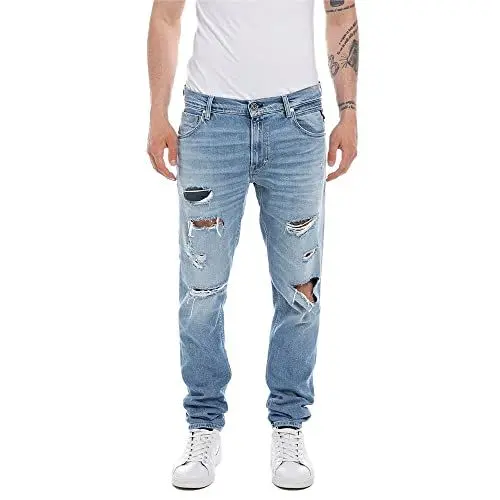 Produktbild: Replay Herren Jeans Mickym Slim-Fit, Light Blue 010-1 (Blau), 34W / 32L