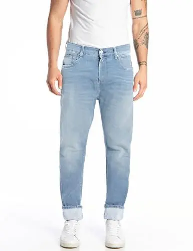 Produktbild: Replay Herren Jeans Sandot Tapered-Fit, Light Blue 010-1 (Blau), 32W / 34L