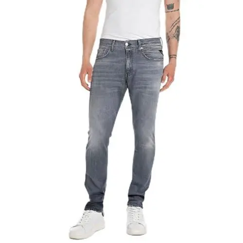 Produktbild: Replay Herren Jeans Willbi Regular-Fit Original, Medium Grey 096 (Grau), 32W / 34L